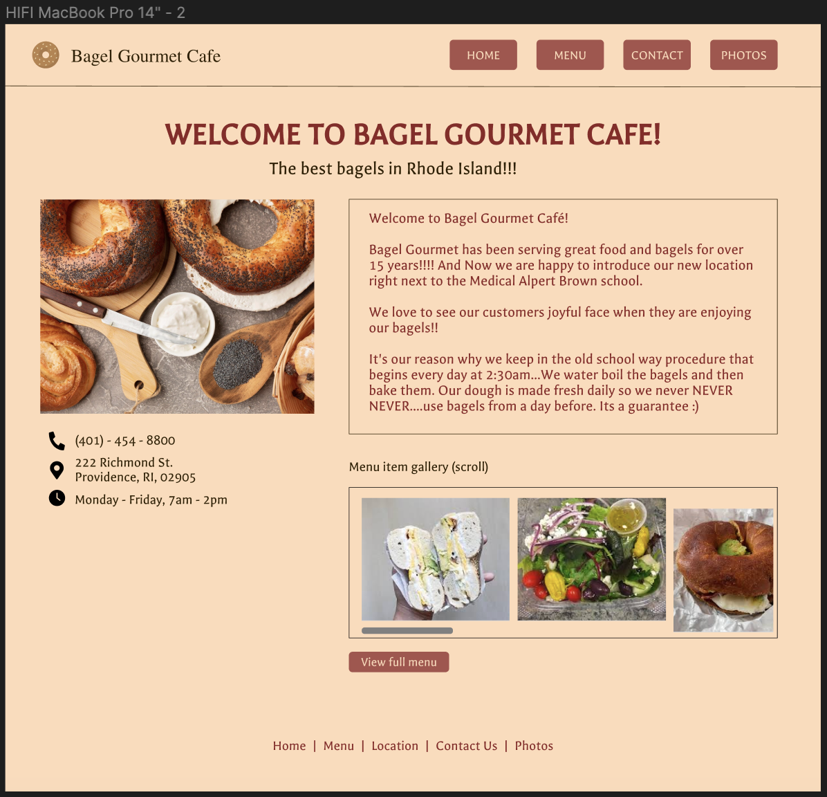 Bagel Gourmet Cafe Writeup