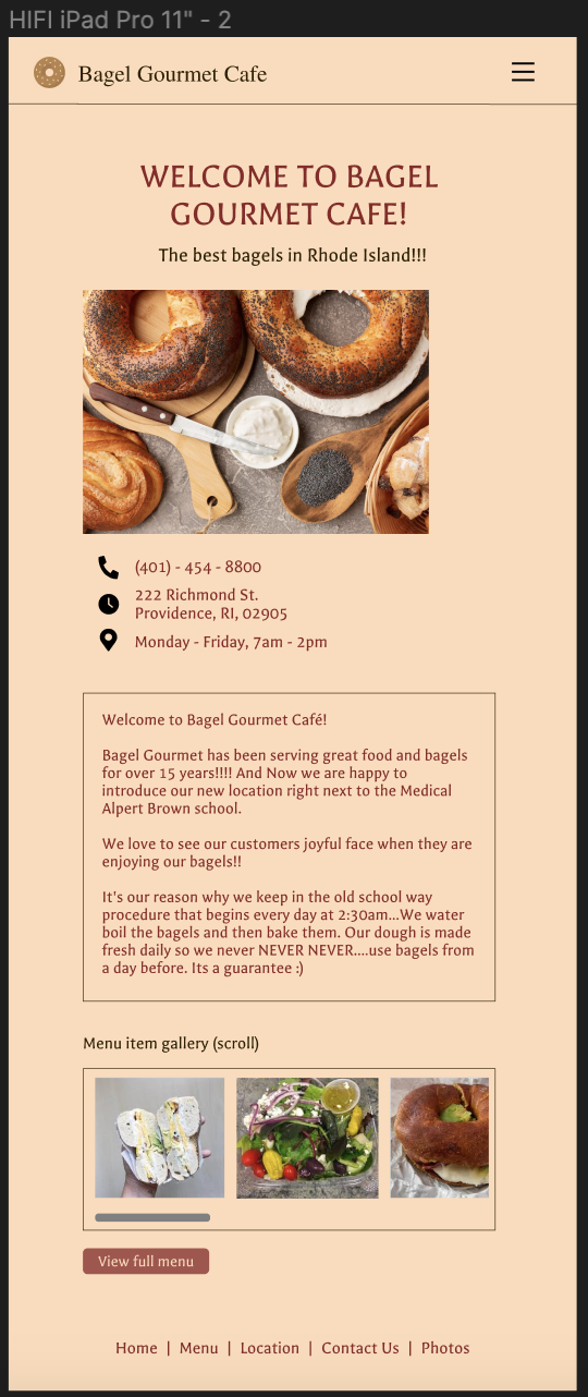 Bagel Gourmet Cafe Writeup